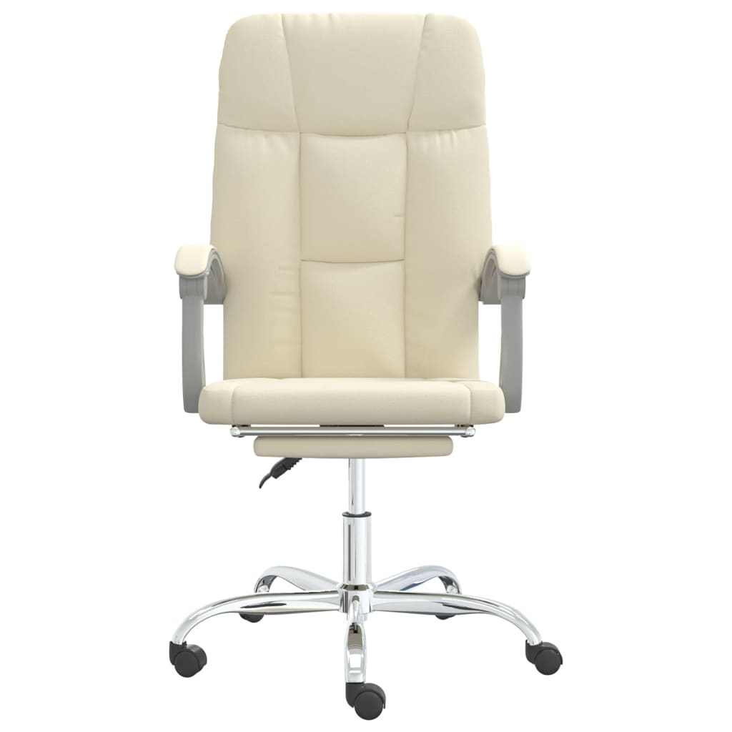 Poltrona da Ufficio Reclinabile Crema in Similpelle | homemem39