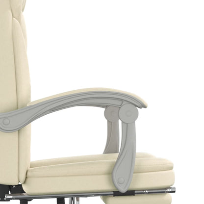 Poltrona da Ufficio Reclinabile Crema in Similpelle