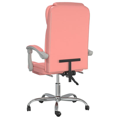 Poltrona da Ufficio Reclinabile Rosa in Similpelle - homemem39