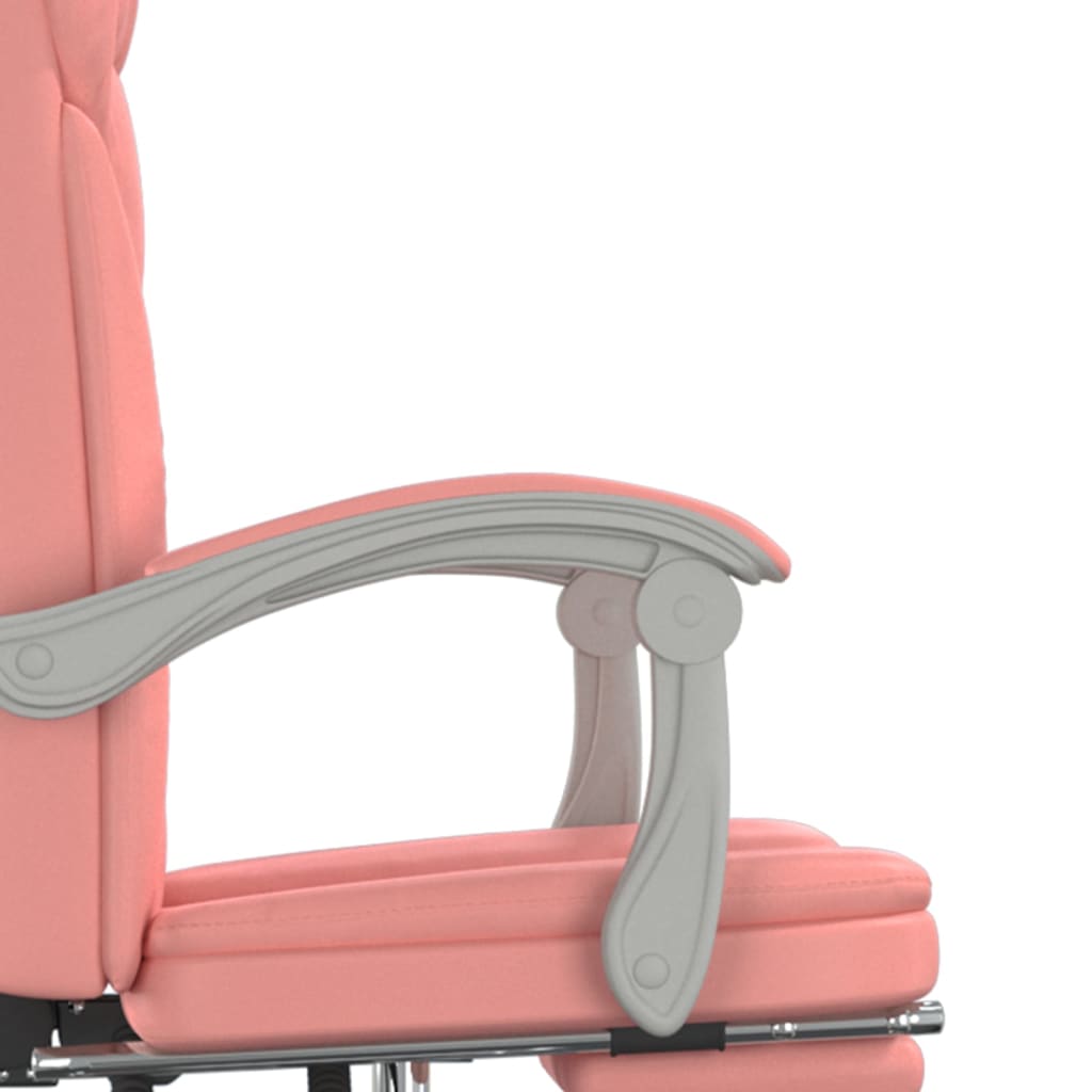 Poltrona da Ufficio Reclinabile Rosa in Similpelle - homemem39