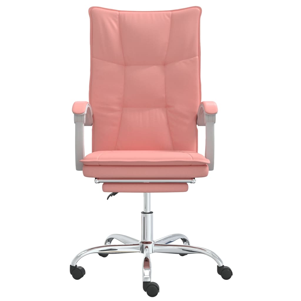 Poltrona da Ufficio Reclinabile Rosa in Similpelle - homemem39
