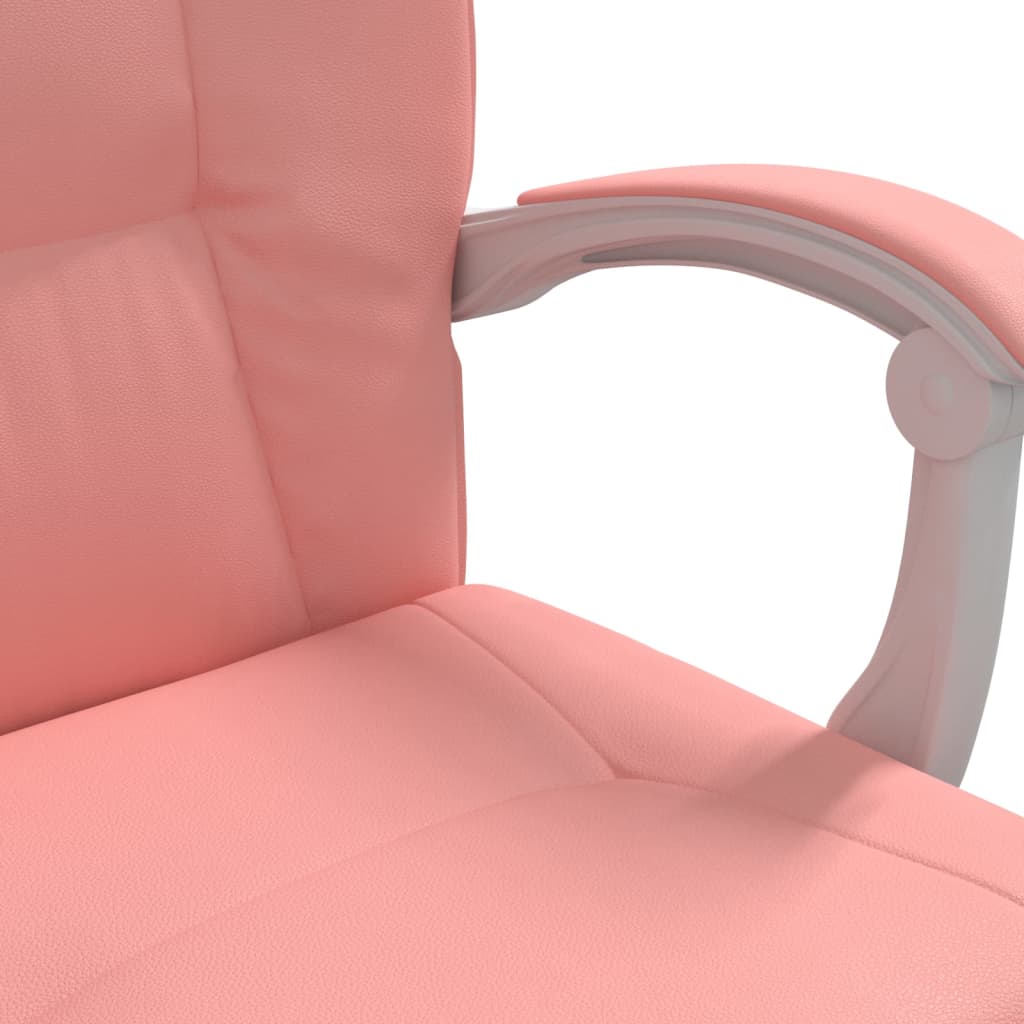 Poltrona da Ufficio Reclinabile Rosa in Similpelle - homemem39
