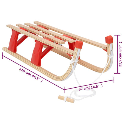 Slitta Pieghevole in Legno 110 cm - homemem39