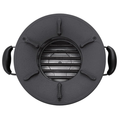 Stufa a Legna da Campeggio Nera 36x26x22,5 cm Metallo - homemem39