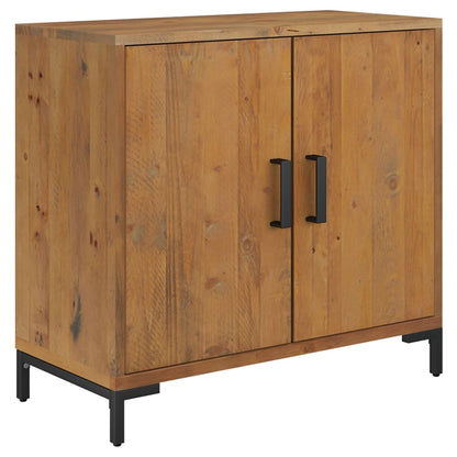 Credenza Marrone 75x35x70 cm in Legno Massello di Pino - homemem39