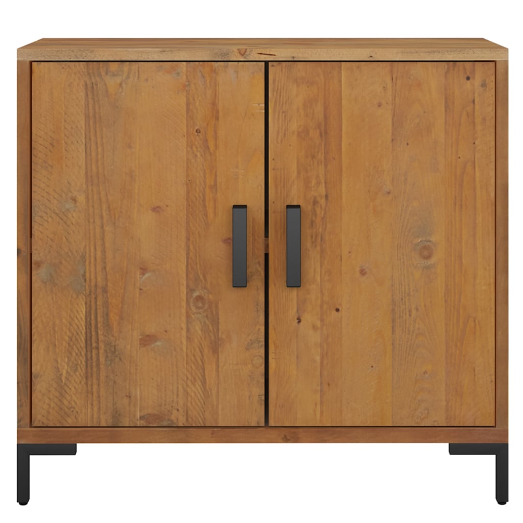 Credenza Marrone 75x35x70 cm in Legno Massello di Pino - homemem39