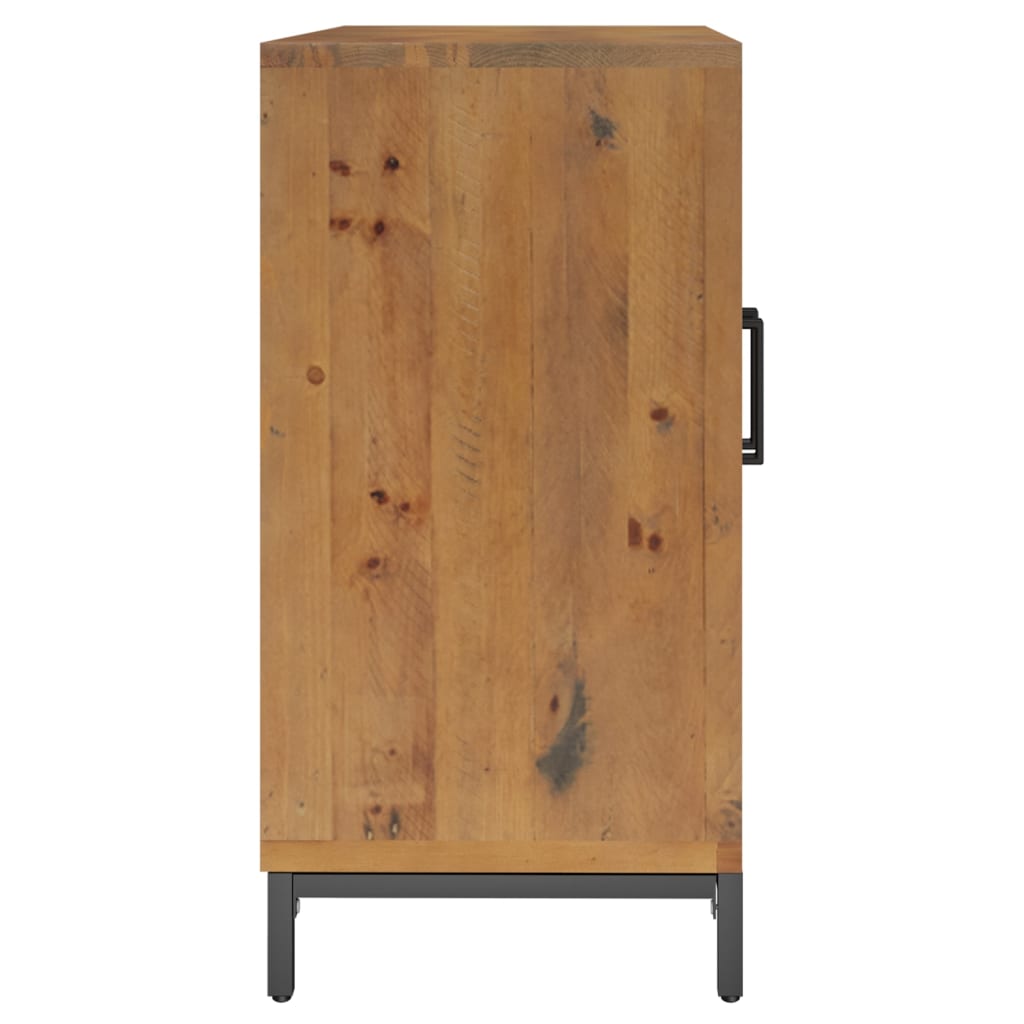 Credenza Marrone 75x35x70 cm in Legno Massello di Pino - homemem39
