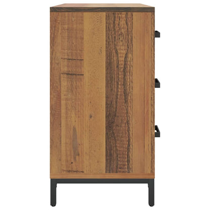 Cassettiera 75x35x70 cm in Legno Massello di Pino - homemem39