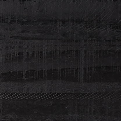 Cassettiera Nera 42x35x110 cm in Legno Massello di Pino - homemem39