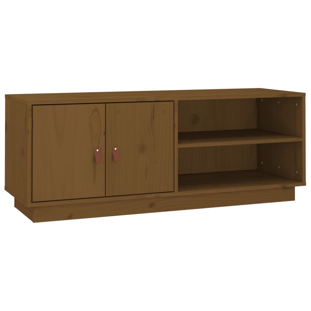 Mobile Porta TV ambra 105x34x40 cm in Legno Massello di Pino - homemem39