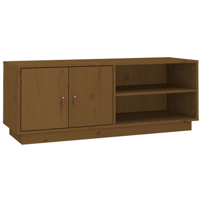 Mobile Porta TV ambra 105x34x40 cm in Legno Massello di Pino - homemem39