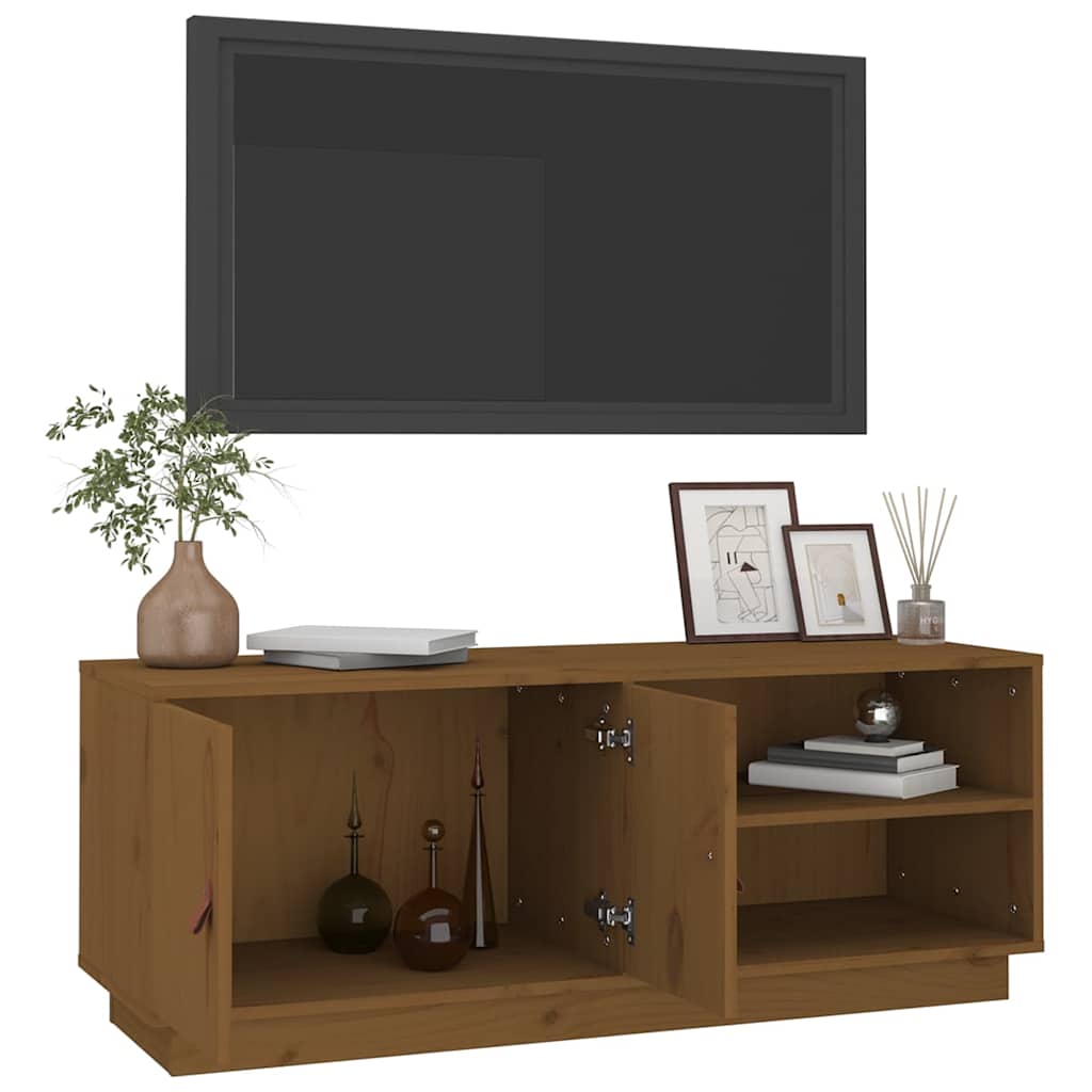 Mobile Porta TV ambra in Legno Massello di Pino