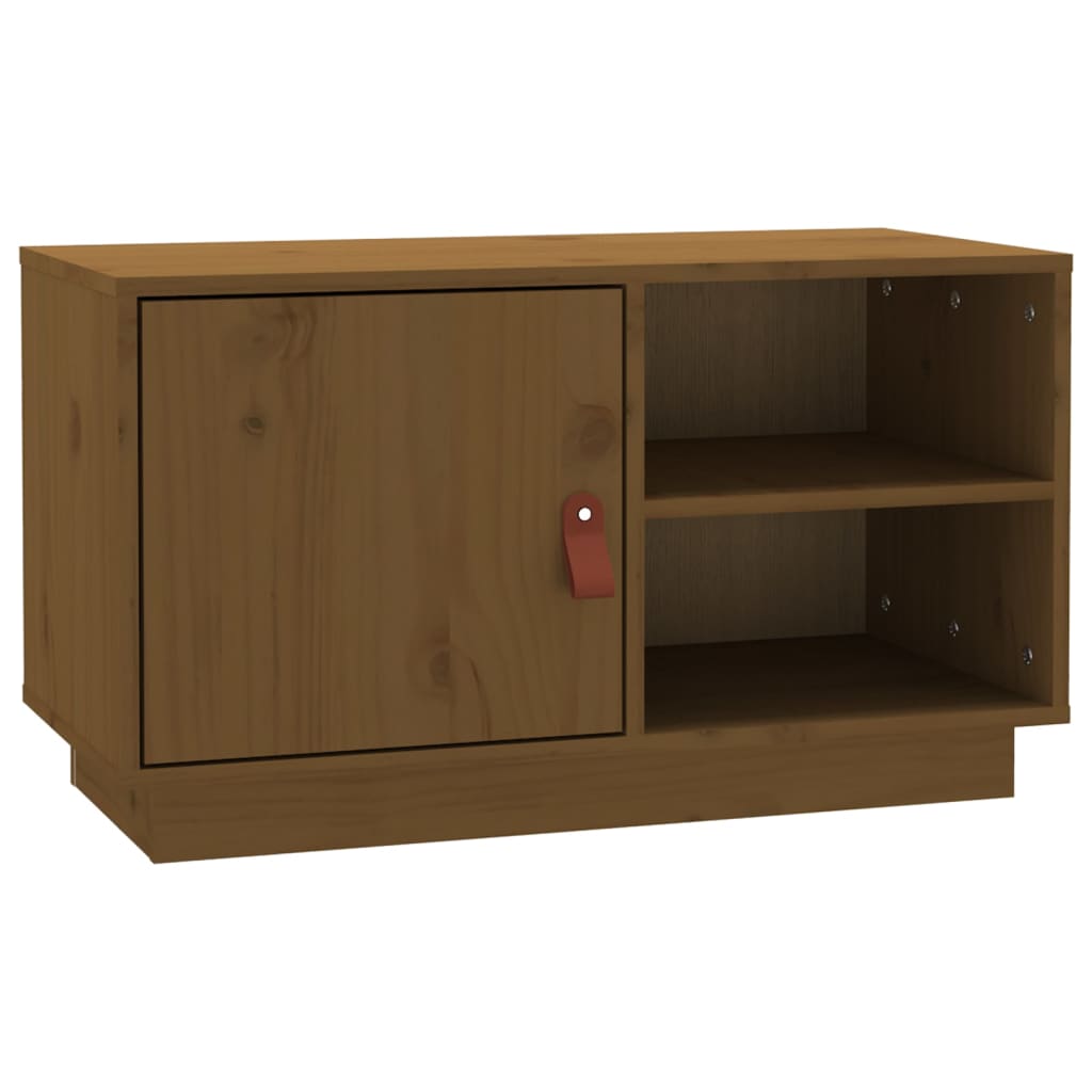 Mobile Porta TV ambra 70x34x40 cm in Legno Massello di Pino - homemem39