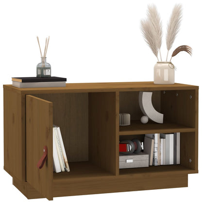 Mobile Porta TV ambra 70x34x40 cm in Legno Massello di Pino - homemem39