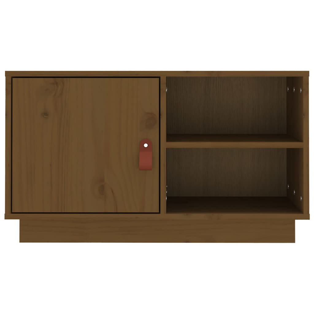 Mobile Porta TV ambra 70x34x40 cm in Legno Massello di Pino - homemem39