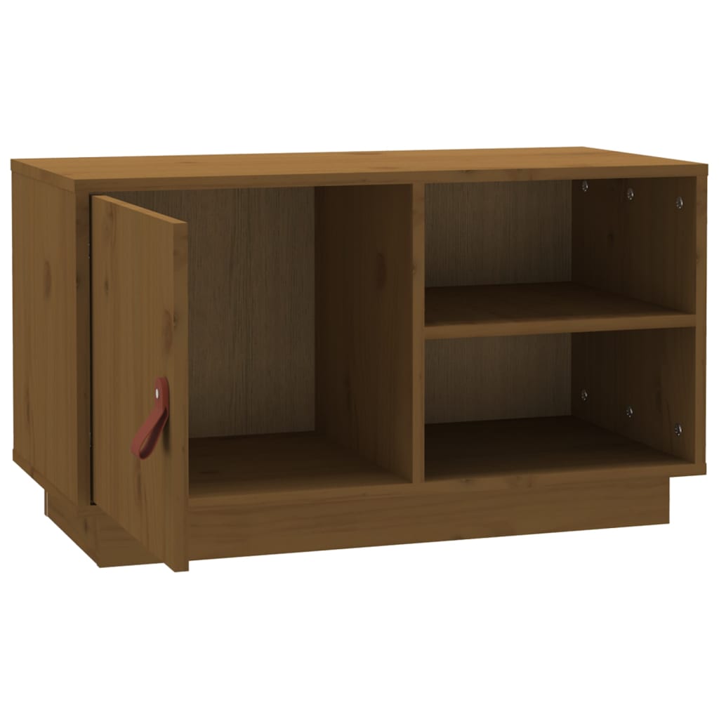 Mobile Porta TV ambra 70x34x40 cm in Legno Massello di Pino - homemem39