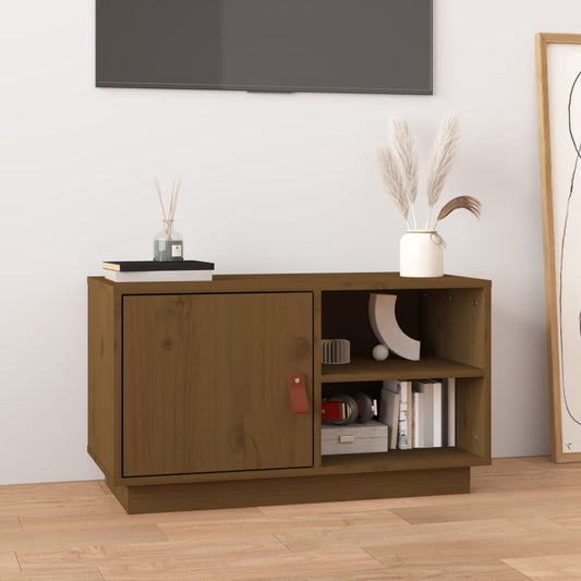 Mobile Porta TV ambra 70x34x40 cm in Legno Massello di Pino - homemem39