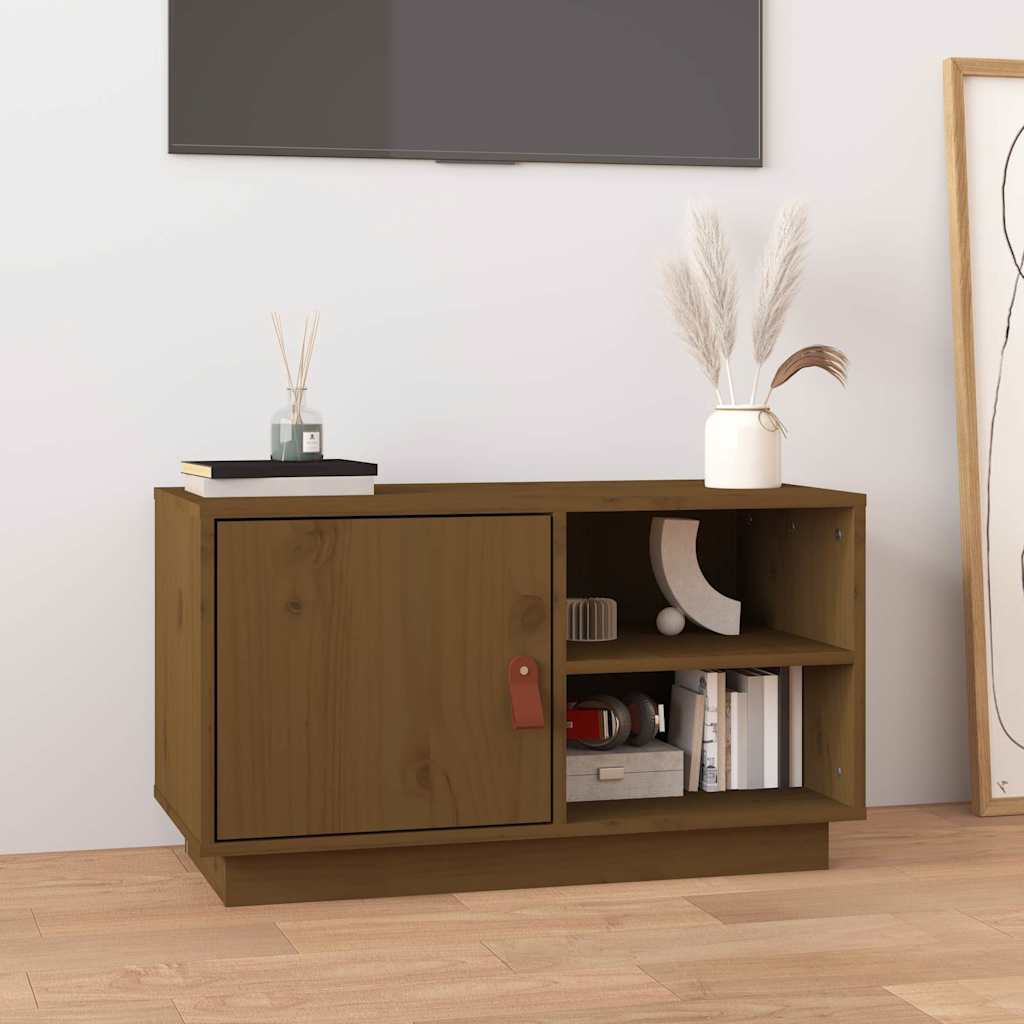 Mobile Porta TV ambra in Legno Massello di Pino