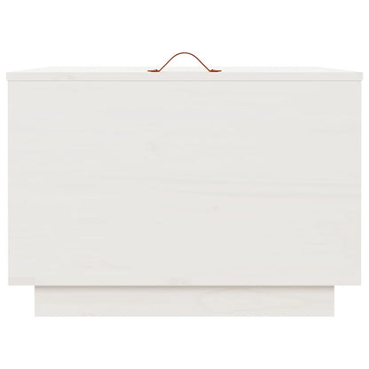 Contenitori con Coperchi 3 pz Bianchi in Legno Massello di Pino - homemem39