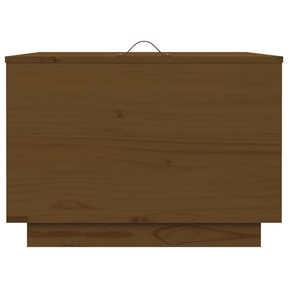 Contenitori Portaoggetti Coperchi 3pz ambra Legno Massello Pino | homemem39