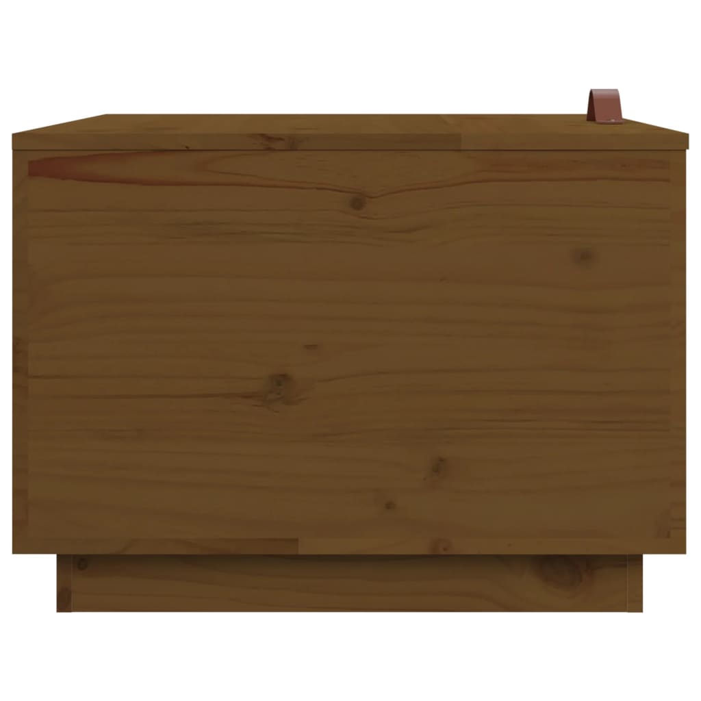 Contenitori Portaoggetti Coperchi 3pz ambra Legno Massello Pino | homemem39