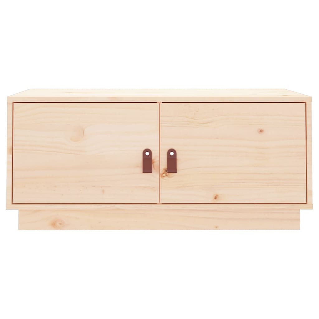 Tavolino da Salotto 80x50x35 cm Legno Massello di Pino | homemem39