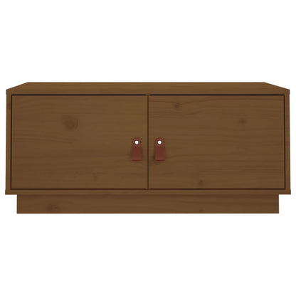 Tavolino da Salotto ambra 80x50x35 cm in Legno Massello di Pino | homemem39