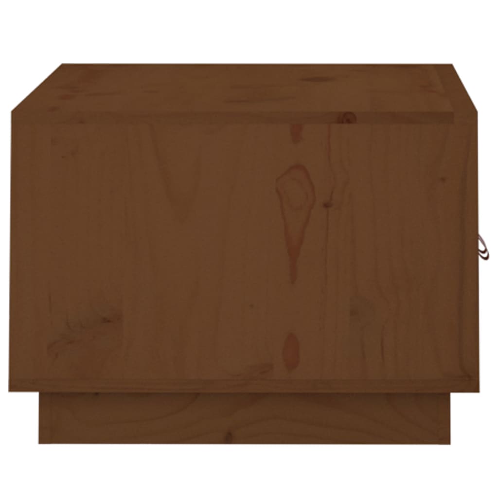 Tavolino da Salotto ambra 80x50x35 cm in Legno Massello di Pino | homemem39