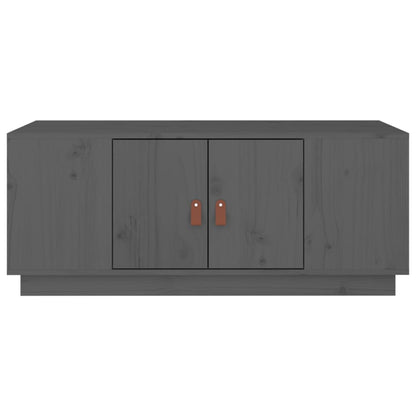 Tavolino da Salotto Grigio 100x50x41 cm Legno Massello di Pino | homemem39