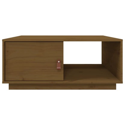 Tavolino da Salotto ambra 80x50x35,5 cm Legno Massello di Pino