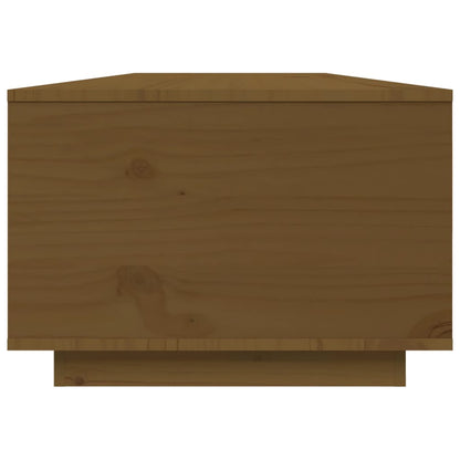 Tavolino da Salotto ambra 80x50x35,5 cm Legno Massello di Pino