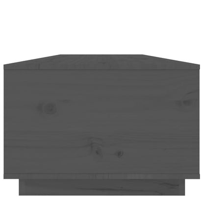 Tavolino da Salotto Grigio 100x50x35 cm Legno Massello di Pino | homemem39