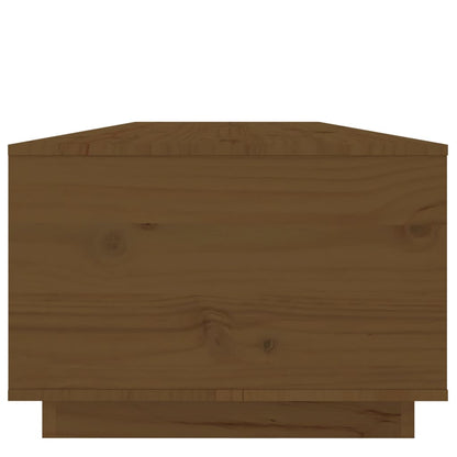 Tavolino da Salotto ambra 100x50x35 cm Legno Massello di Pino | homemem39