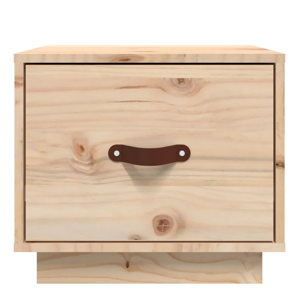 Comodini 2 pz 40x34x35 cm in Legno Massello di Pino - homemem39