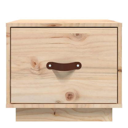 Comodini 2 pz 40x34x35 cm in Legno Massello di Pino - homemem39