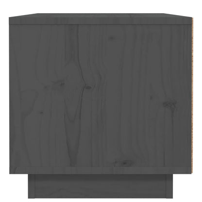 Comodini 2 pz Grigi 40x34x35 cm in Legno Massello di Pino - homemem39