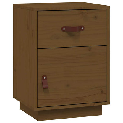 Comodino ambra 40x34x55 cm in Legno Massello di Pino - homemem39