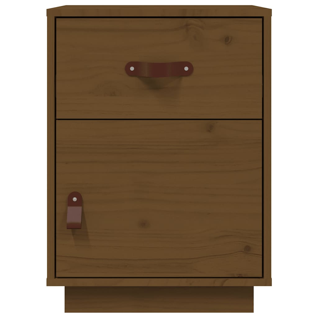 Comodino ambra 40x34x55 cm in Legno Massello di Pino - homemem39