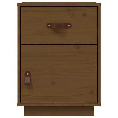 Comodino ambra 40x34x55 cm in Legno Massello di Pino - homemem39