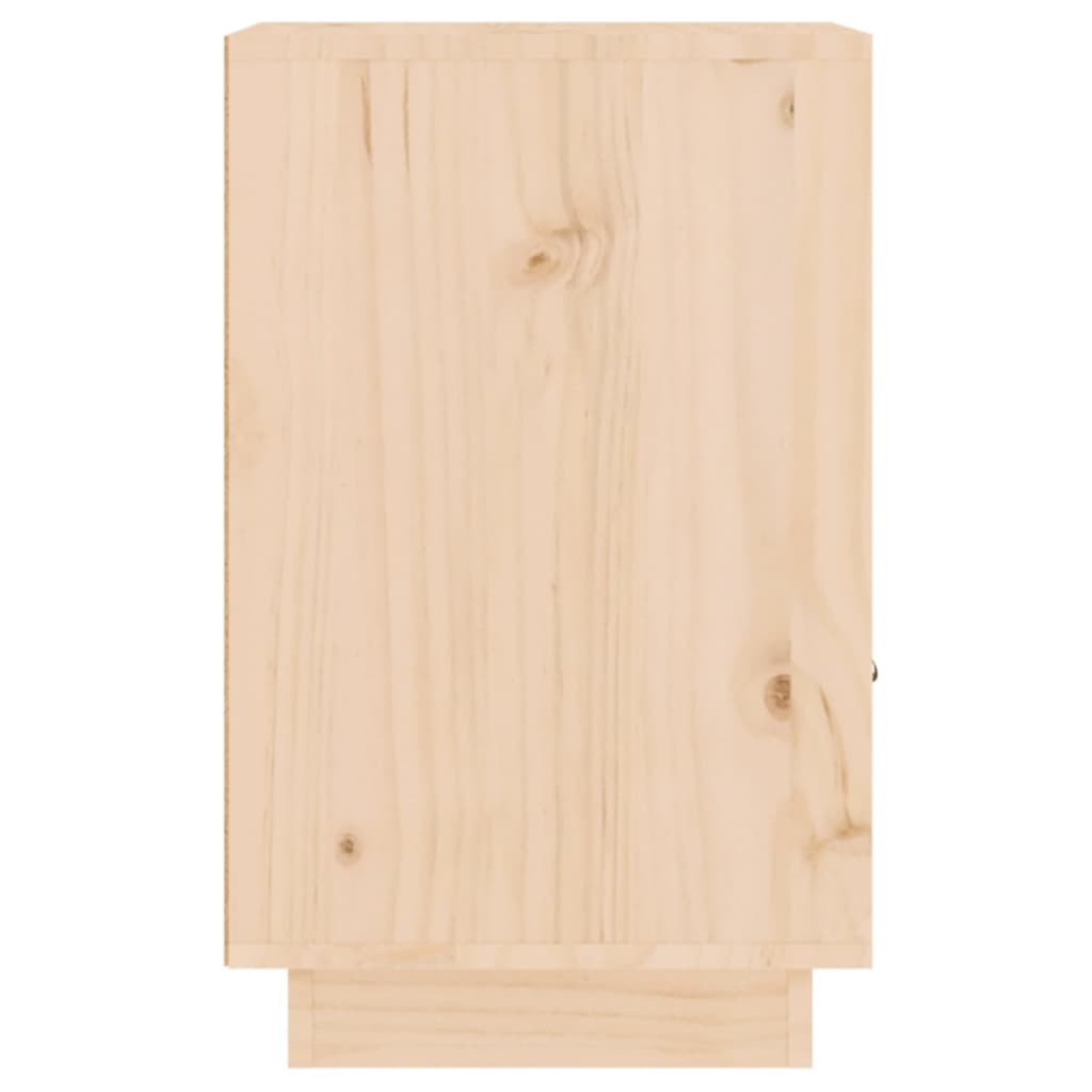 Comodino 40x34x55 cm in Legno Massello di Pino - homemem39