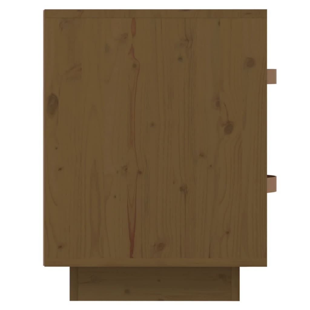 Comodini 2 pz Ambrati 40x34x45 cm in Legno Massello di Pino - homemem39