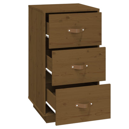 Comodini 2 pz Ambra 40x40x75 cm in Legno Massello di Pino - homemem39
