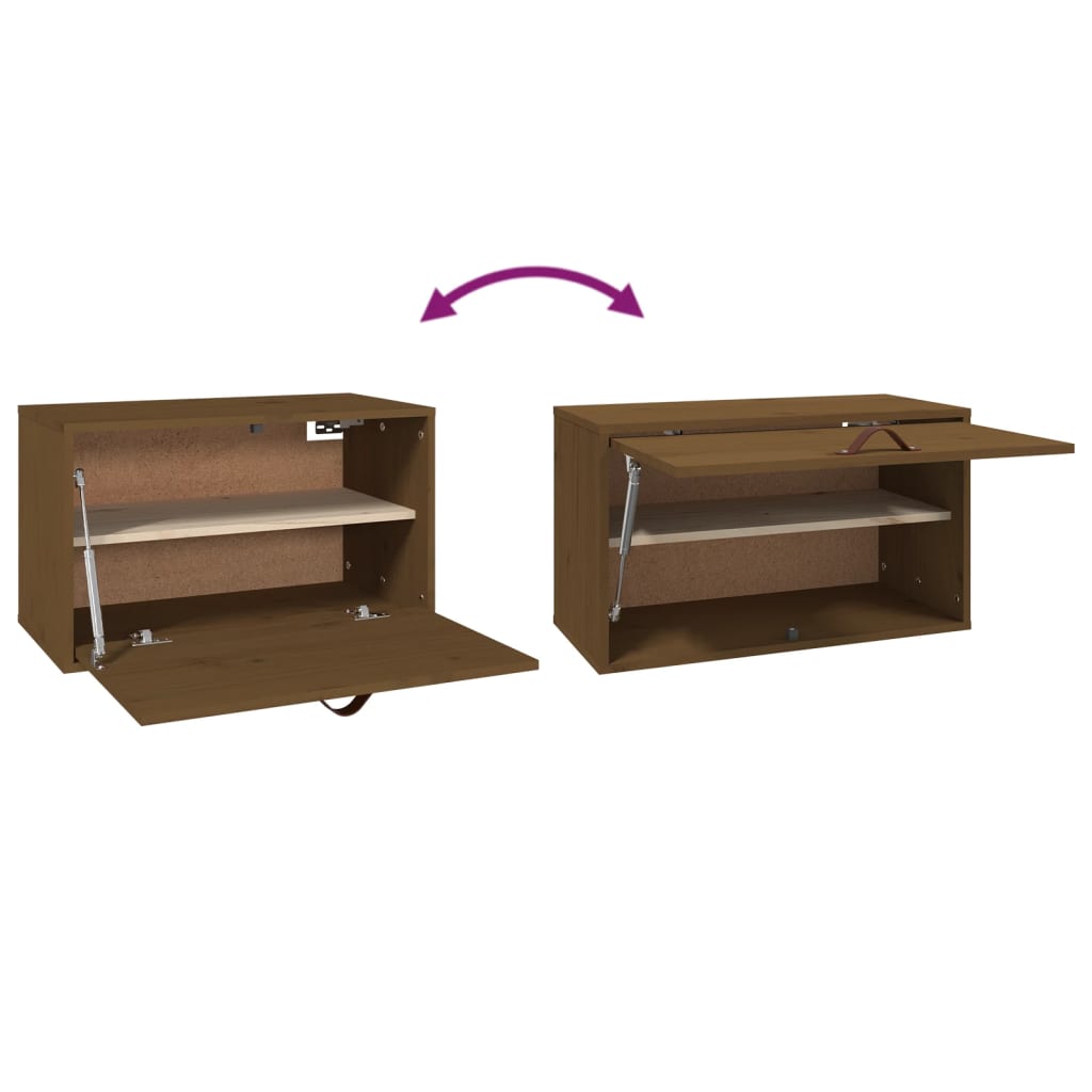 Pensile Marrone ambra 60x30x35 cm in Legno Massello di Pino | homemem39