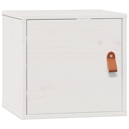 Pensile Bianco 31,5x30x30 cm in Legno Massello di Pino