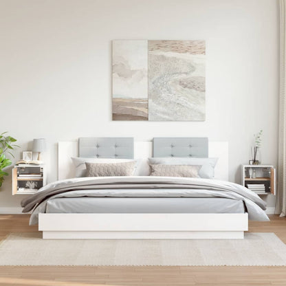Pensili 2pz Bianchi 31,5x30x30 cm in Legno Massello di Pino | homemem39