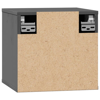 Pensile Grigio 31,5x30x30 cm in Legno Massello di Pino | homemem39