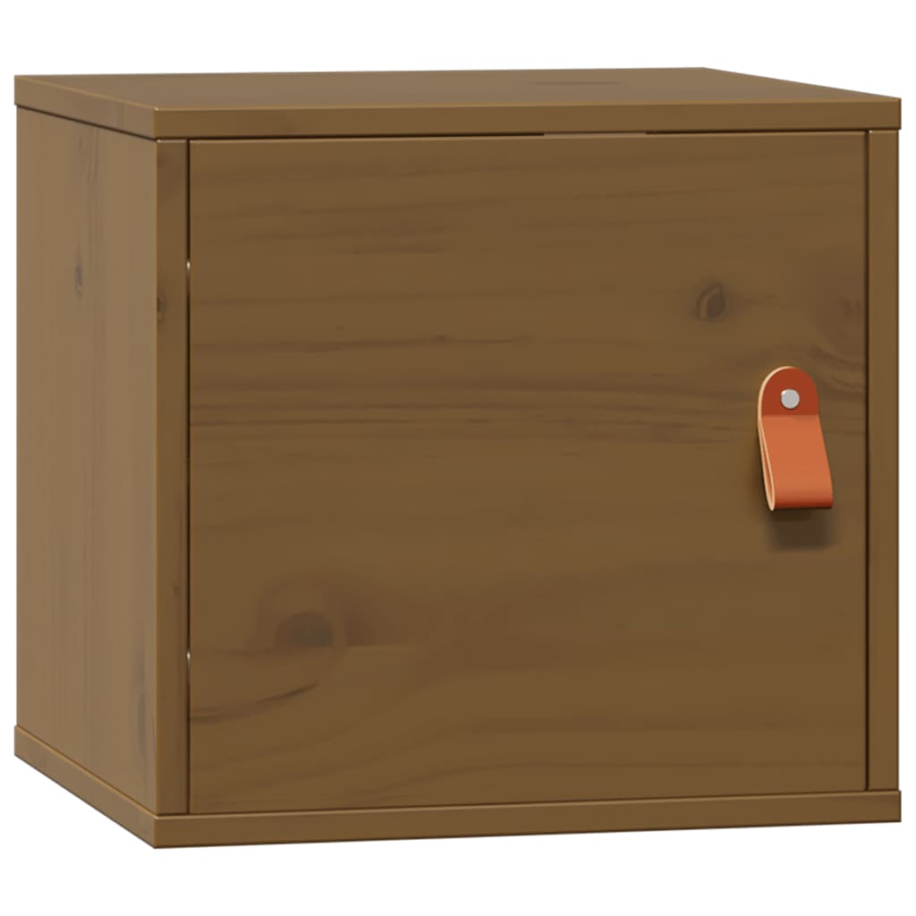 Pensile Marrone ambra 31,5x30x30 cm in Legno Massello di Pino | homemem39