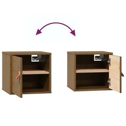 Pensile Marrone ambra 31,5x30x30 cm in Legno Massello di Pino | homemem39