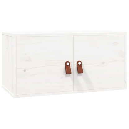 Pensile Bianco 60x30x30 cm in Legno Massello di Pino | homemem39
