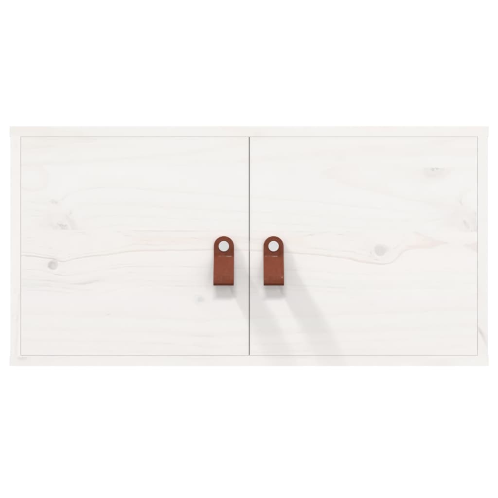 Pensile Bianco 60x30x30 cm in Legno Massello di Pino | homemem39